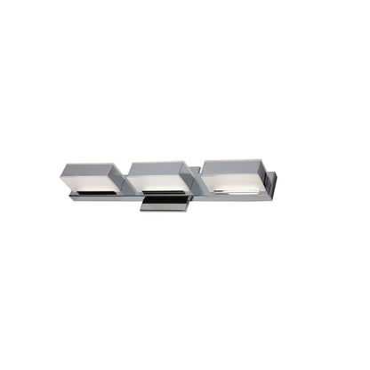 Dainolite 3 Light LED Wall Vanity, Polished Chrome Finish