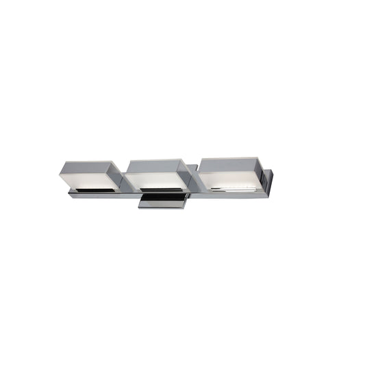 Dainolite 3 Light LED Wall Vanity, Polished Chrome Finish