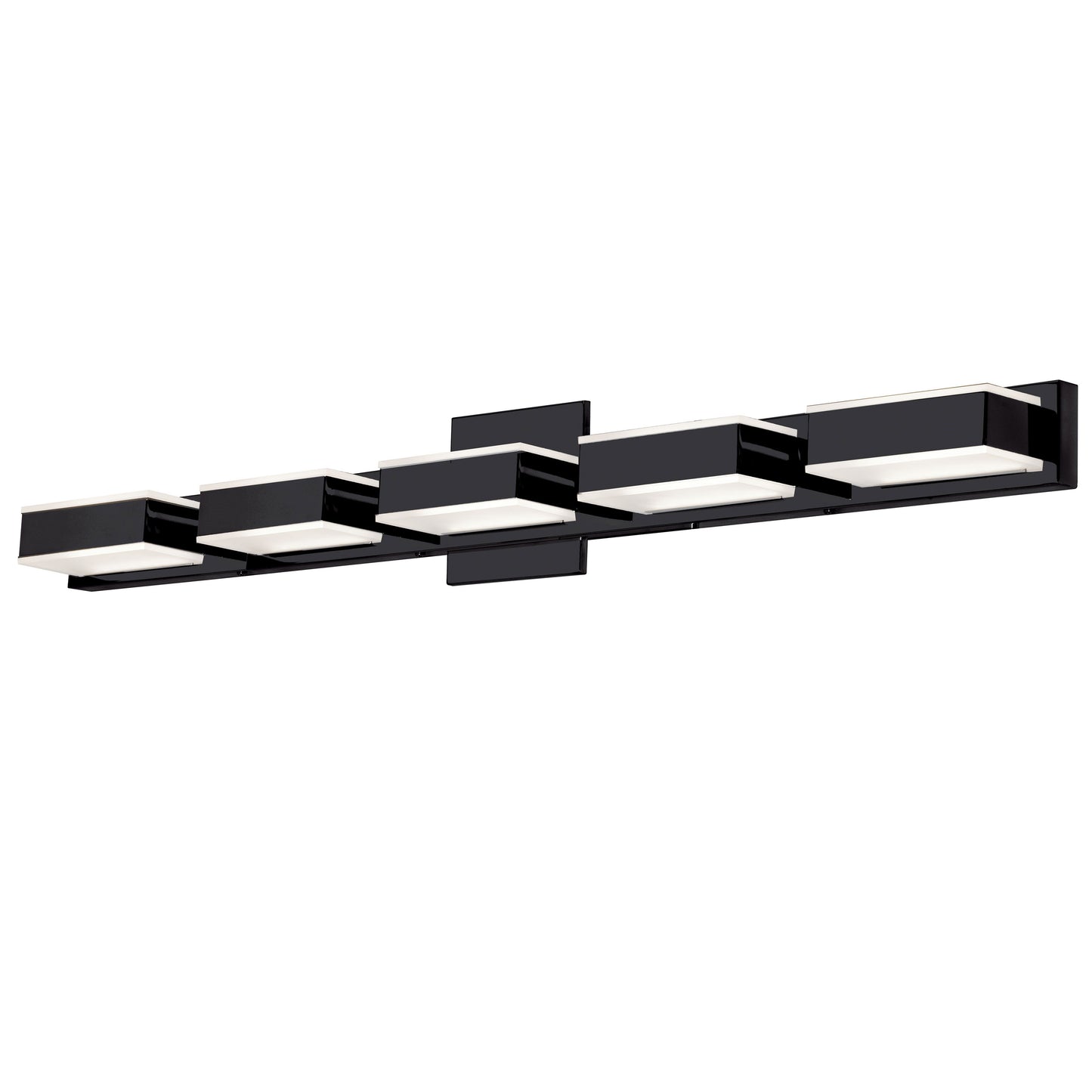 Dainolite VLD-215-5W-MB 5 Light LED Wall Vanity, Matte Black Finish