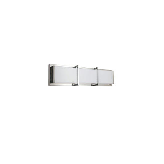Dainolite 15W Polished Chrome Vanity Light w/ White Acrylic Diffuser