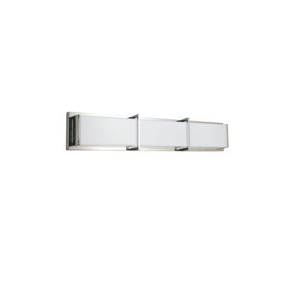 Dainolite 36W Polished Chrome Vanity Light w/ White Acrylic Diffuser
