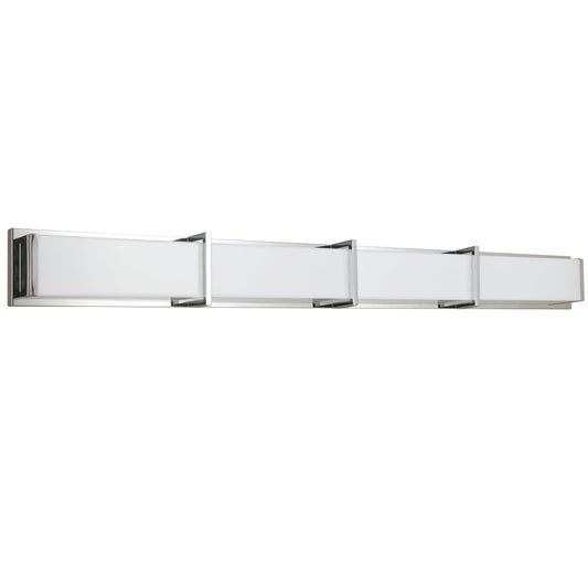 Dainolite 72W Polished Chrome Vanity Light w/ White Acrylic Diffuser