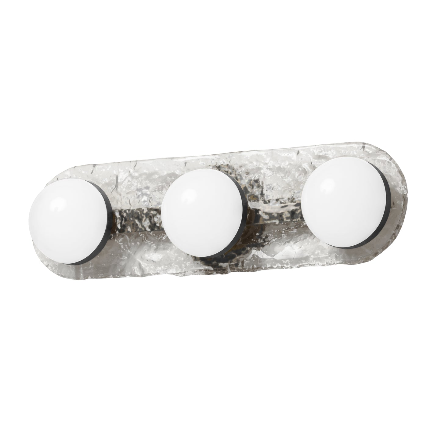Dainolite 30W Vanity Matte Black with Clear Glass