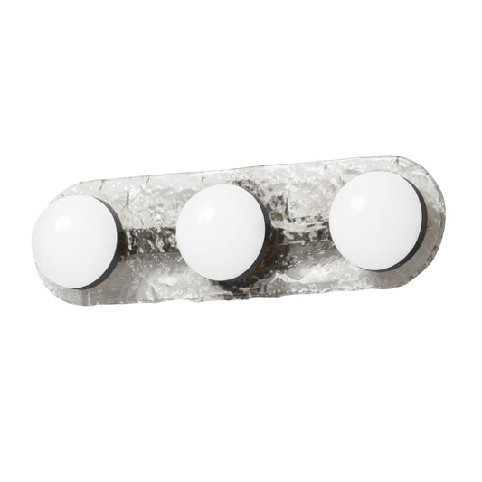 Dainolite 30W Vanity Matte Black with Clear Glass