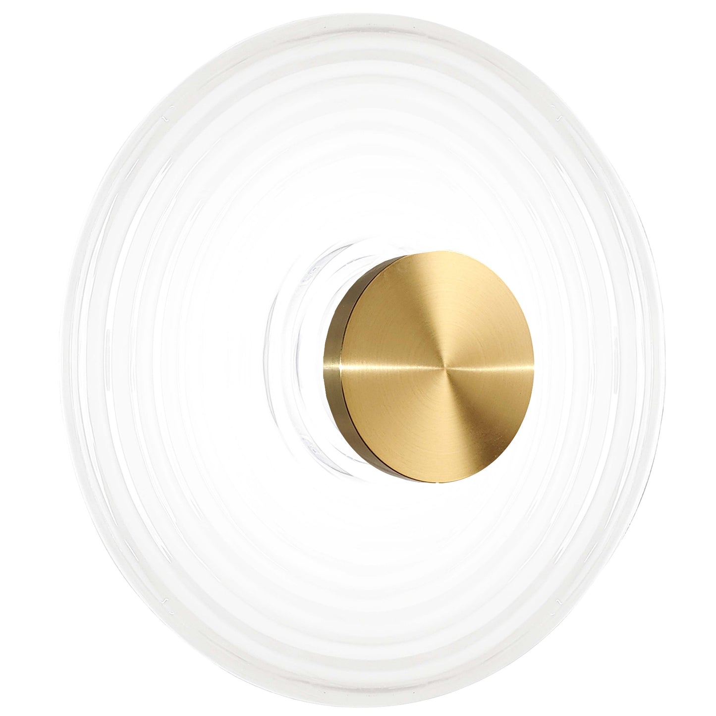 Dainolite 12W Wall Sconce Aged Brass with White Rippled Glass