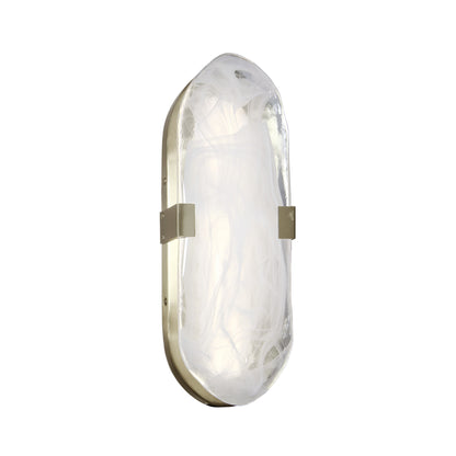 Dainolite 15W Aged Brass Wall Sconce with Alabaster Glass