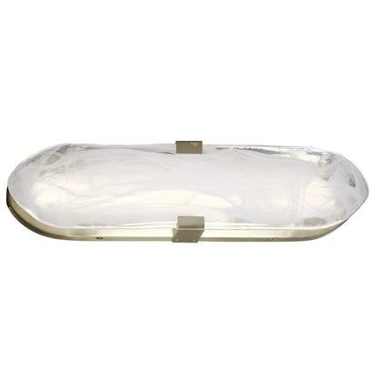Dainolite 20W Wall Sconce Aged Brass with Alabaster Glass