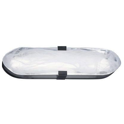 Dainolite 20W Wall Sconce Matte Black with Alabaster Glass