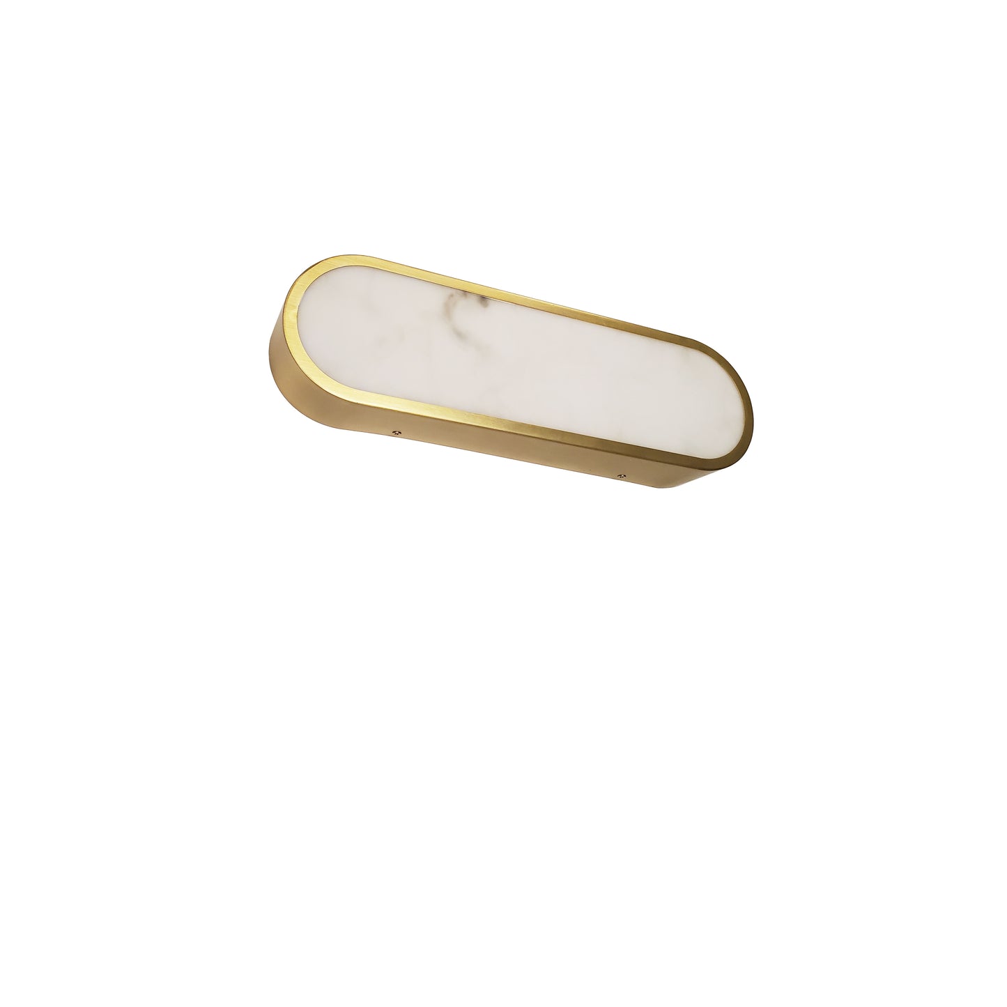 Dainolite 20W Wall Sconce in Aged Brass w/ Alabaster Diffuser