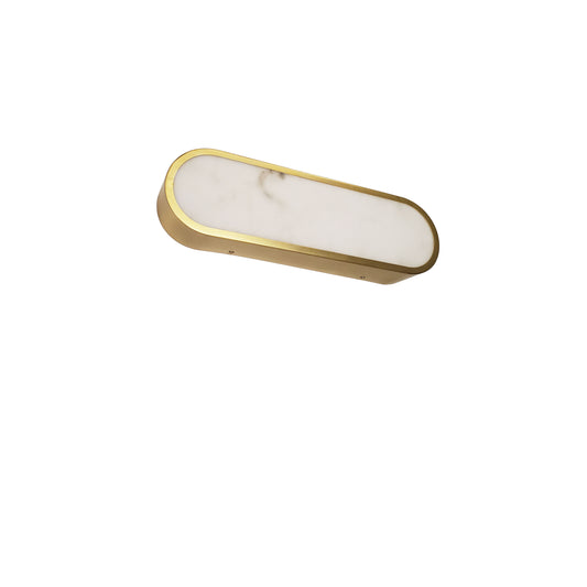 Dainolite 20W Wall Sconce in Aged Brass w/ Alabaster Diffuser