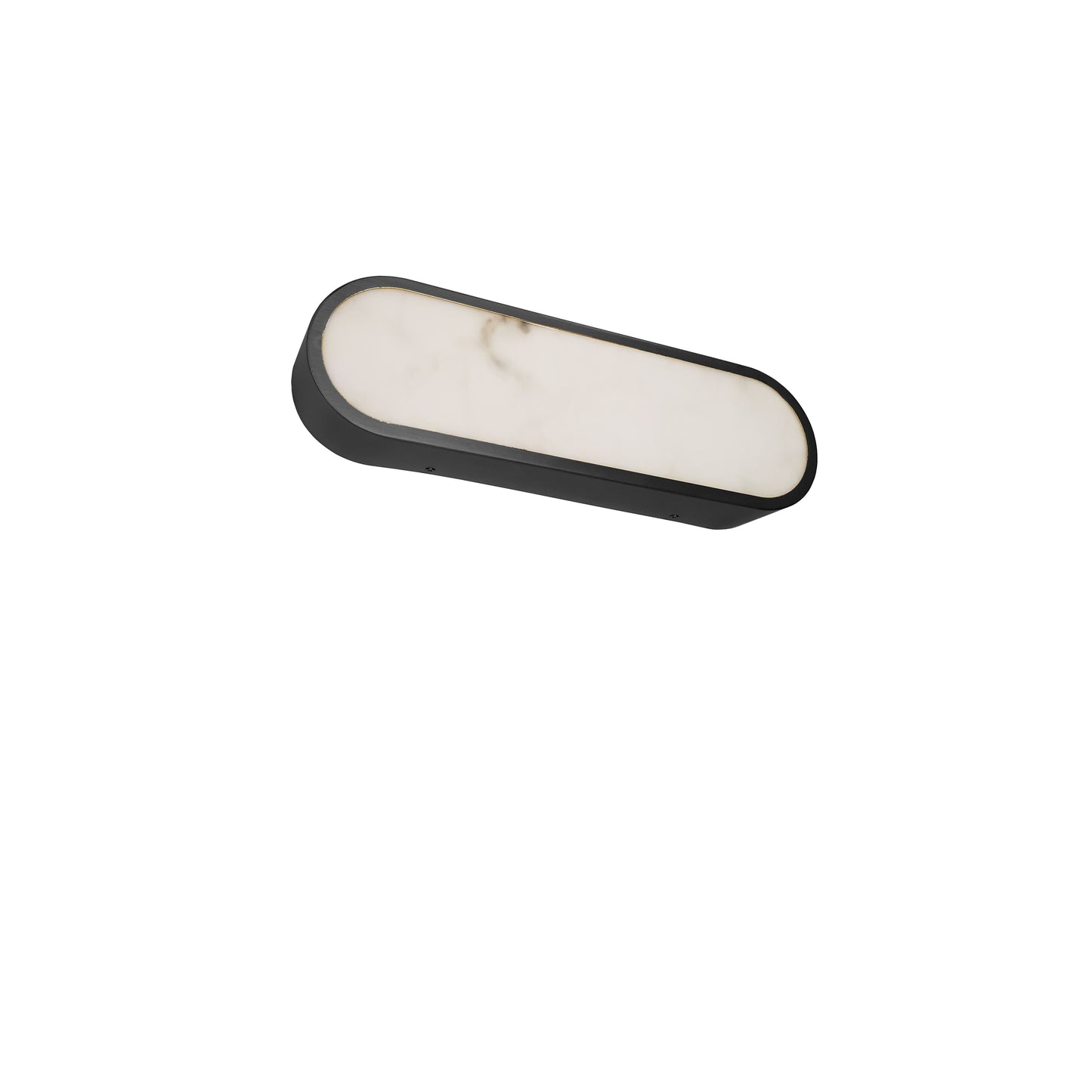 Dainolite 20W Wall Sconce in Matte Black w/ Alabaster Diffuser