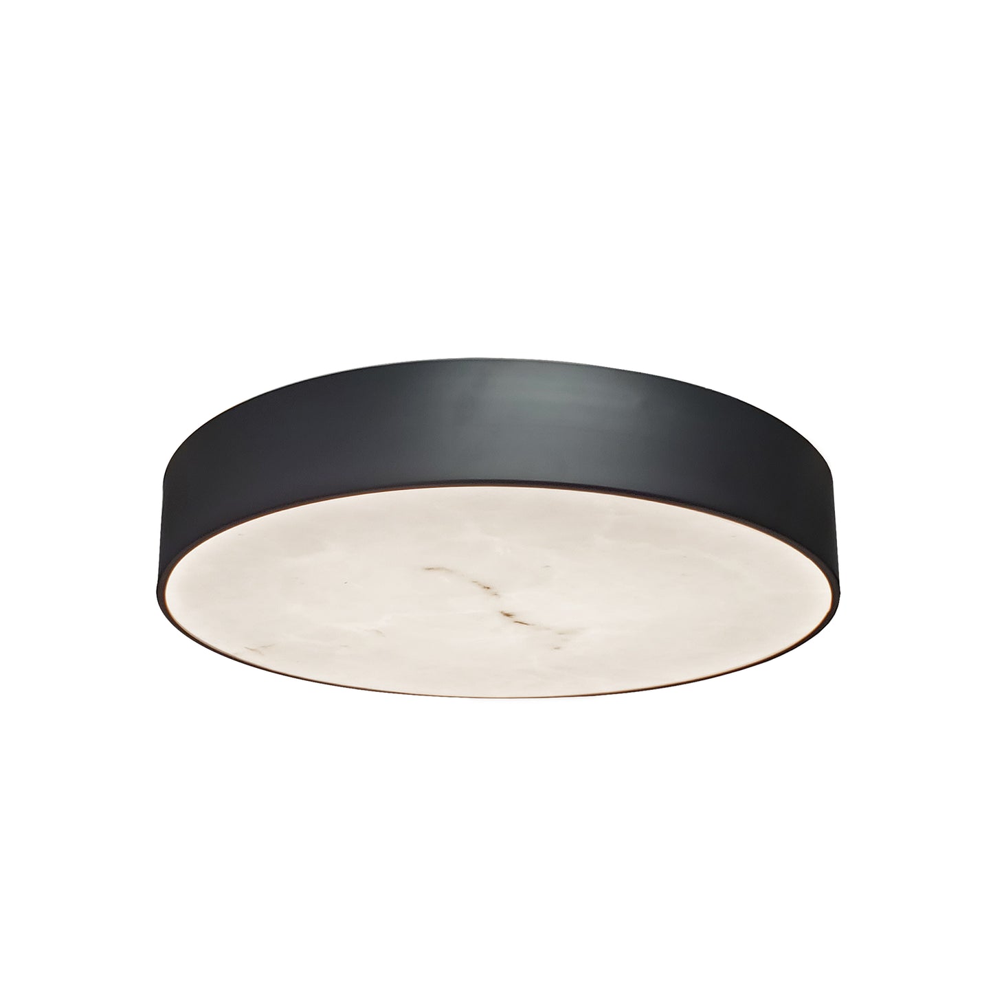 Dainolite 30W Flush Mount in Matte Black w/ Alabaster Diffuser