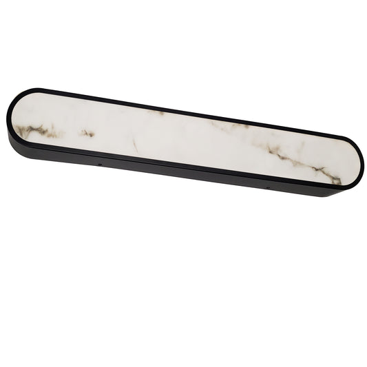 Dainolite 40W Wall Sconce in Matte Black w/ Alabaster Diffuser
