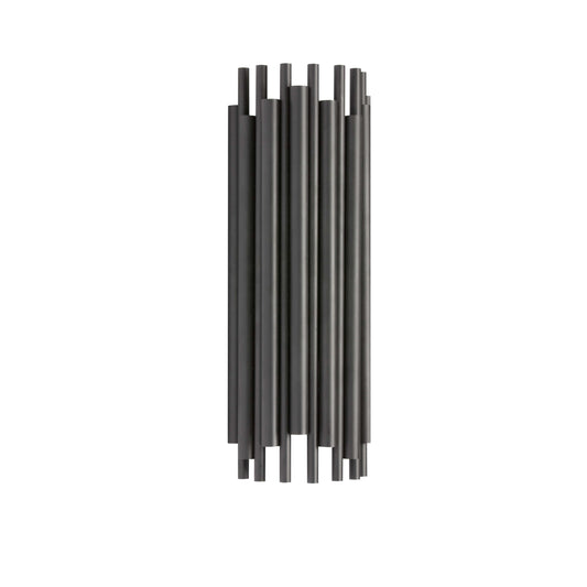 Dainolite 2 Light Halogen Wall Sconce, Matte Black