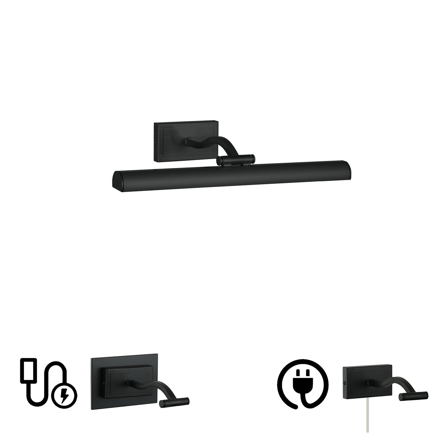 Dainolite 5 Colour Change Temp 20W Matte Black Picture Light