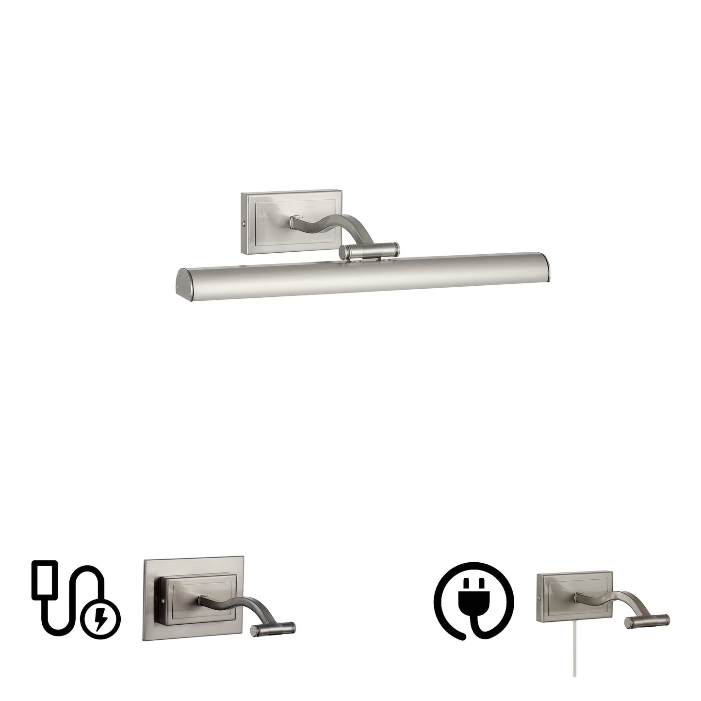 Dainolite 5 Colour Change Temp 20W Satin Chrome Picture Light