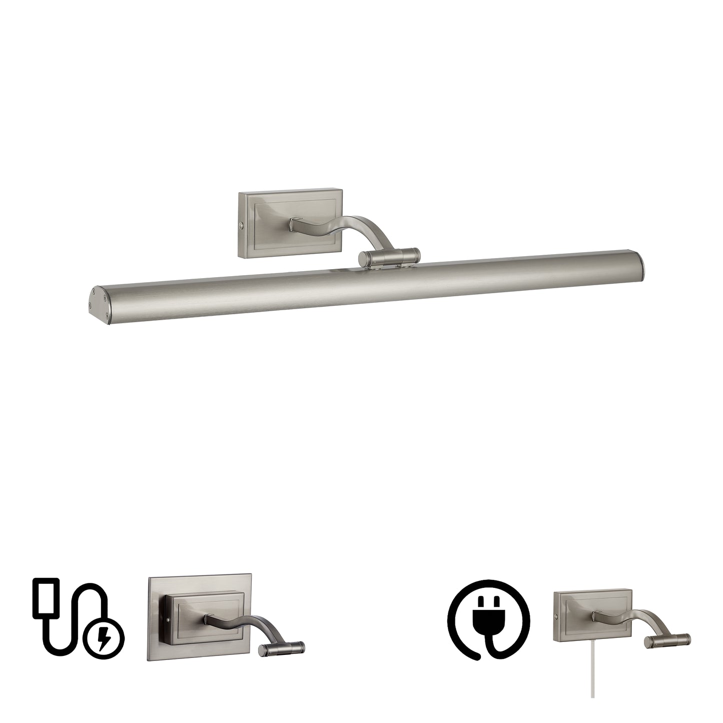 Dainolite 5 Colour Change Temp 30W Satin Chrome Picture Light