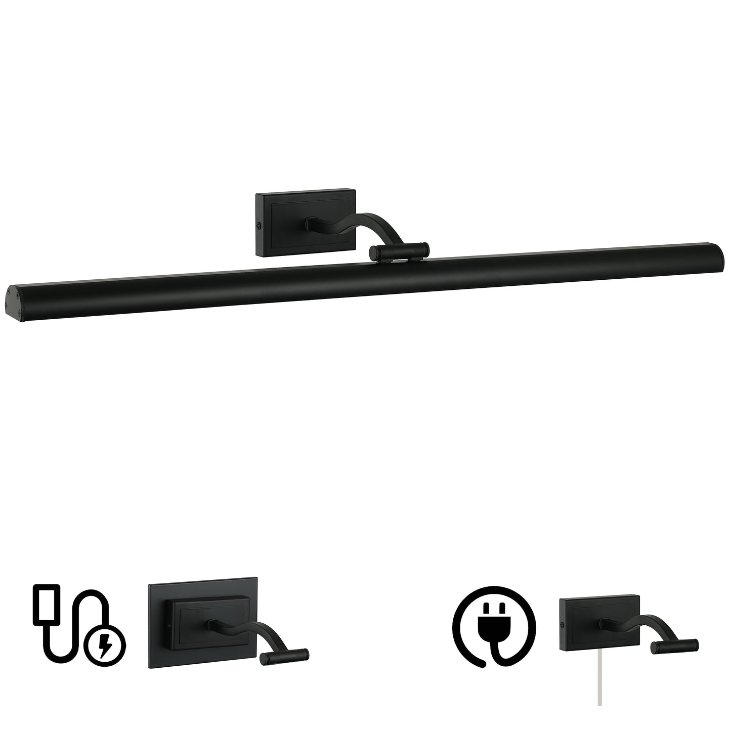 Dainolite 5 Colour Change Temp 40W Matte Black Picture Light