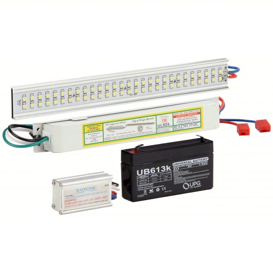 ZXE-5000-L-BAT LED Exit Sign Retrofit Kit, 4.5 Watts, 120/277 Volts, Internal Power Supply for use with Battery Backup Exit Sign