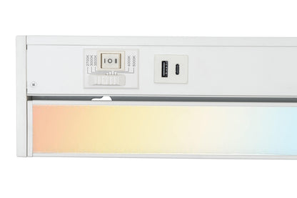 UC32-5K-HL-USB ---------- 32" Swivel Series Fixture, 5-Color Selector Switch 2700/3000/3500/4000/5000, Plug-N-Play or Hardwired, USB-A & C Ports, High/Low/Off Selector