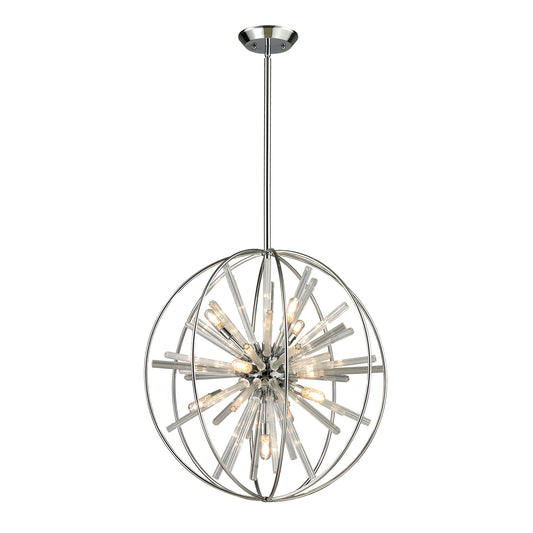 Twilight 10-Light Chandelier in Polished Chrome