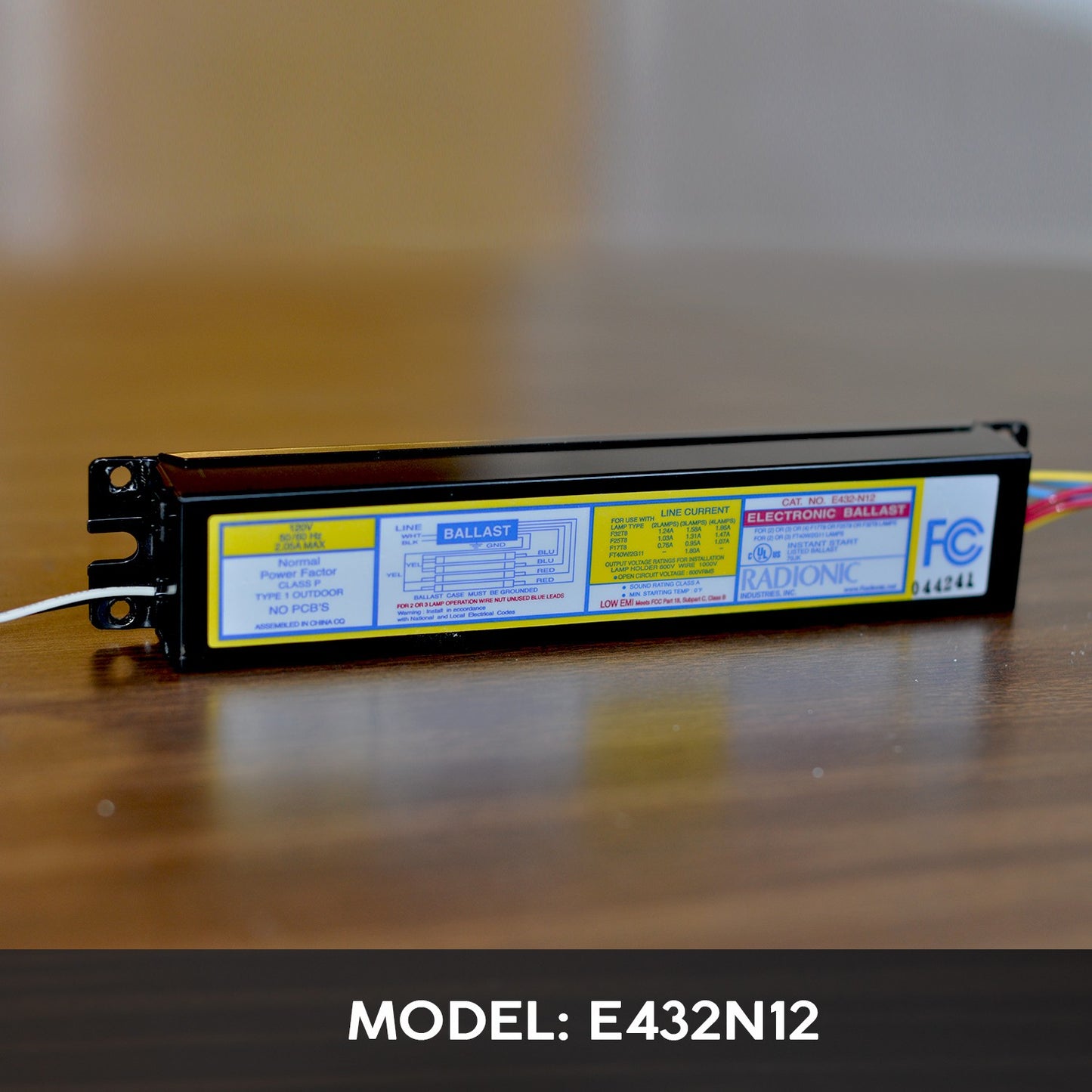 E432-N12 Electronic Fluorescent Instant Start Ballast