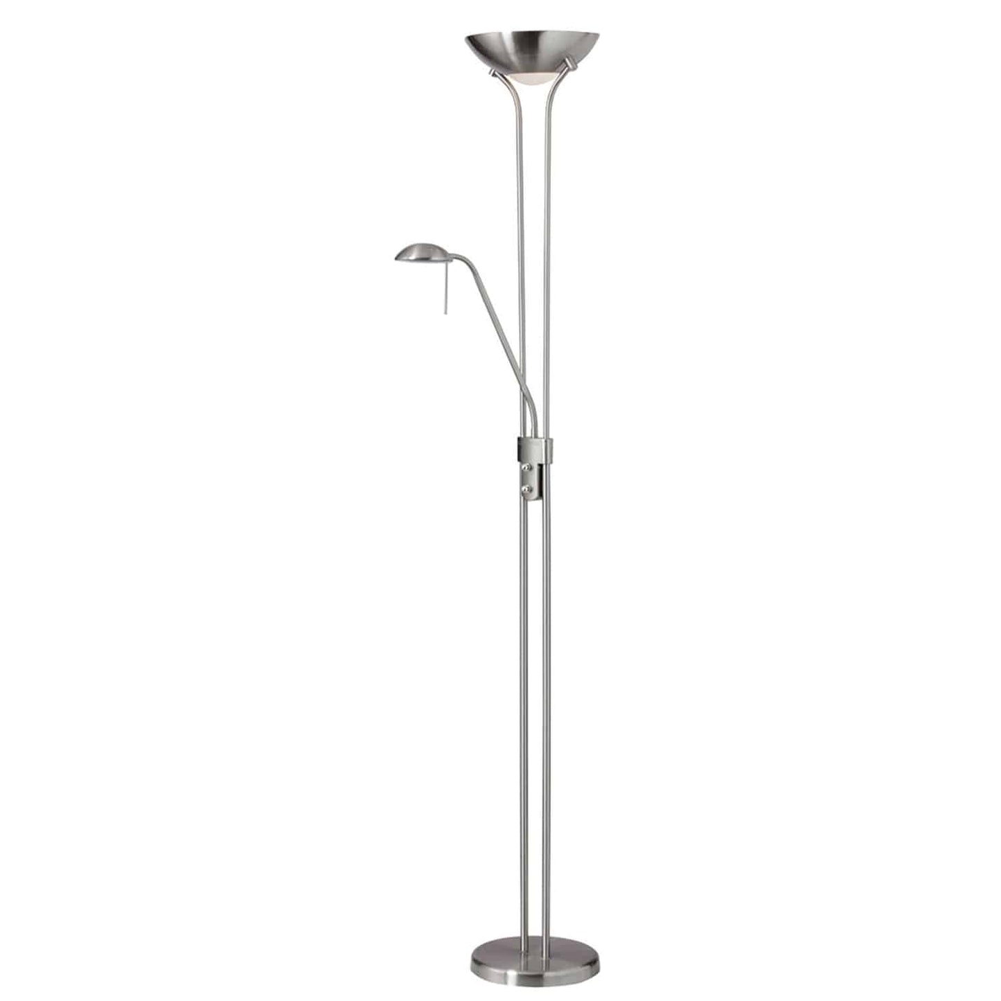 Dainolite 505F-SC Mother/Son Floor Lamp, Satin Chrome