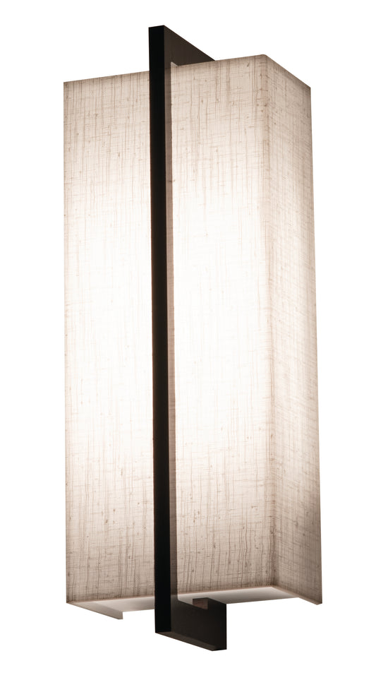 AFX Inc. APS051314LAJUDES-LW Apex Sconce, Espresso Finish with Linen White Shade