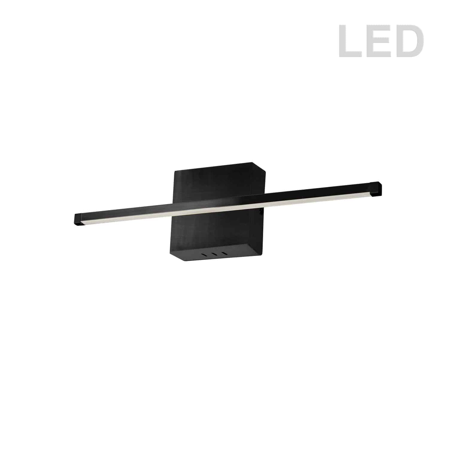 Dainolite ARY-2419LEDW-MB 19W LED Wall Sconce, Matte Black with White Acrylic Diffuser