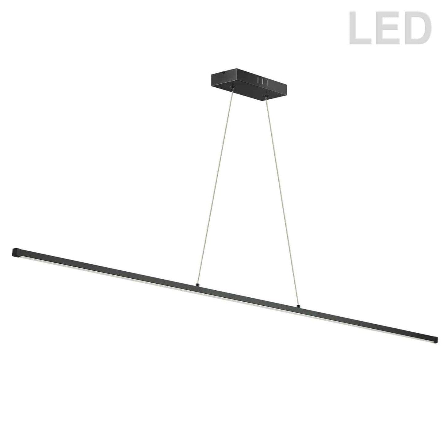 Dainolite ARY-4830LEDHP-MB 30W LED Horizontal Pendant, Matte Black with White Acrylic Diffuser