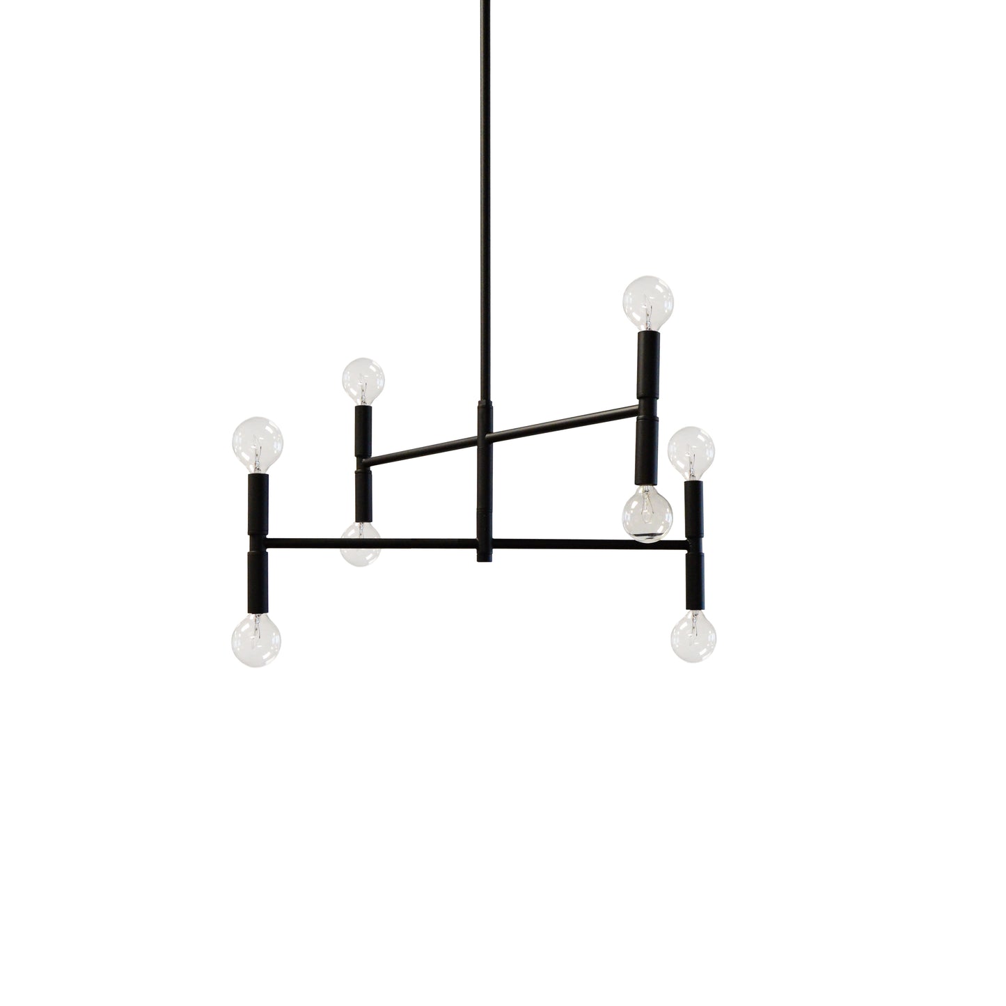 Dainolite AVA-188C-MB 8 Light Incandescent Matte Black Chandelier