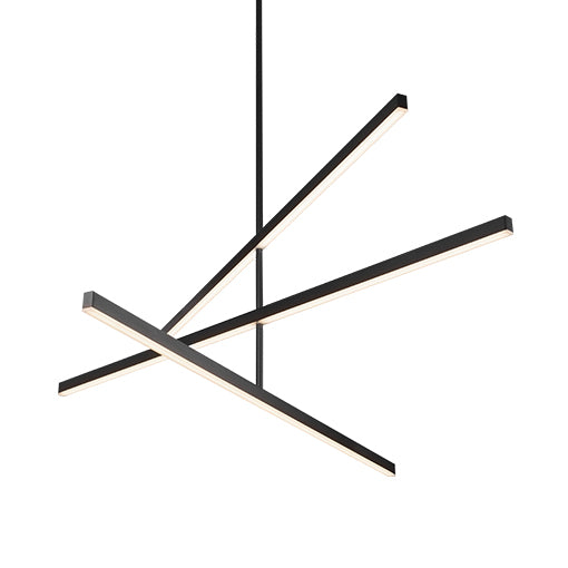 Kuzco Lighting CH10356-BK Vega LED 56 inch Black Chandelier