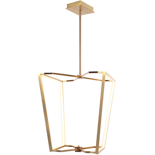 Dainolite CUR-2260C-AGB 60W Chandelier, Aged Brass with White Silicone Diffuser