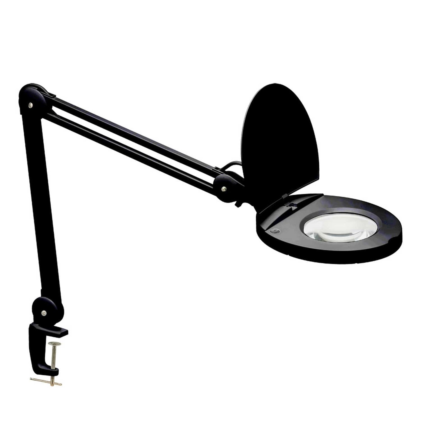 Dainolite DMLED10-A-BK 8W LED Magnifier Lamp, Black Finish