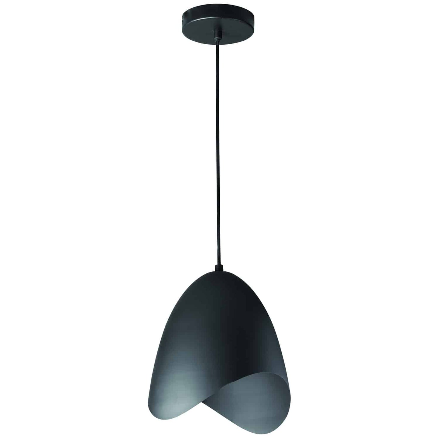 Dainolite MYR-81P-BK 1 Light Pendant, Black Finish