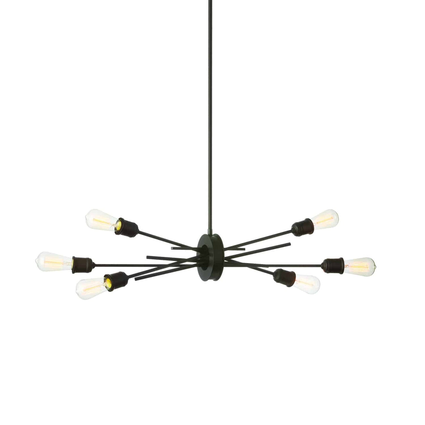 Dainolite NEB-326HP-ES 6 Light Horizontal Pendant, Espresso Finish