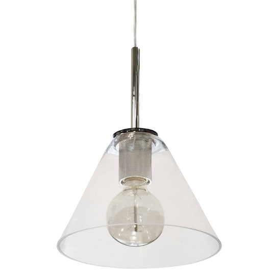 Dainolite RSW-91P-PC-CLR 1 Light Incandescent Pendant, Polished Chrome with Clear Glass