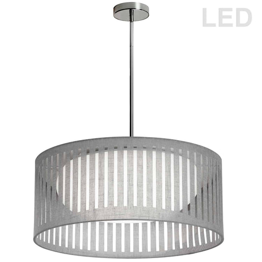 Dainolite SDLED-20P-GRY LED Slit Drum Shade, Grey