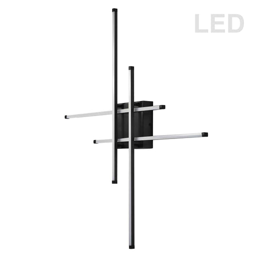 Dainolite SUM-3223LEDFH-MB 23 Watt LED Flushmount Matte Black w/White Acrylic Diffuser