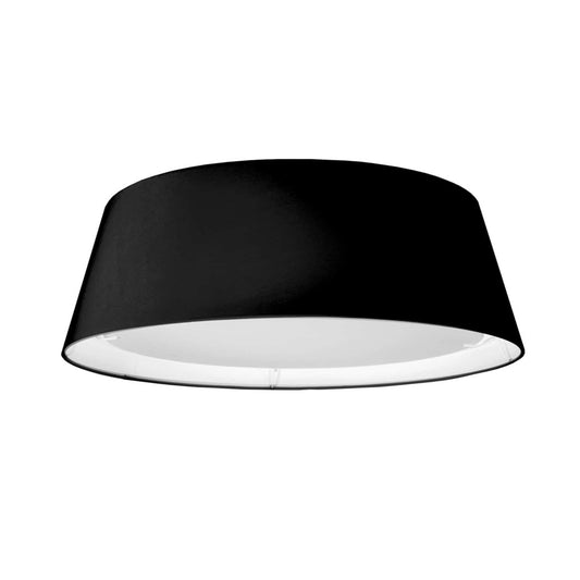 Dainolite TDLED-17FH-BK LED Flush Mount, Tapered Drum Shade, Black