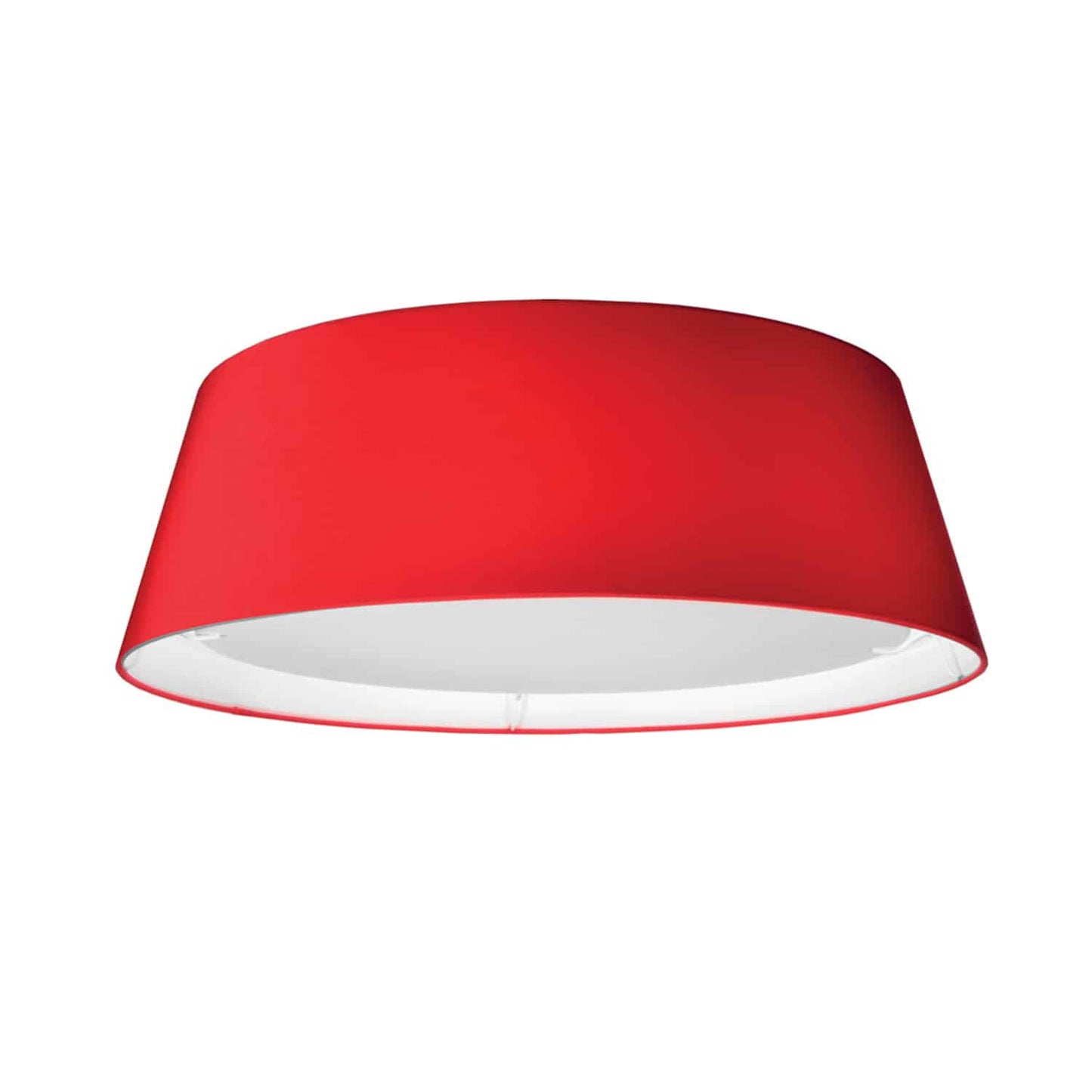 Dainolite TDLED-17FH-RD LED Flush Mount, Tapered Drum Shade, Red