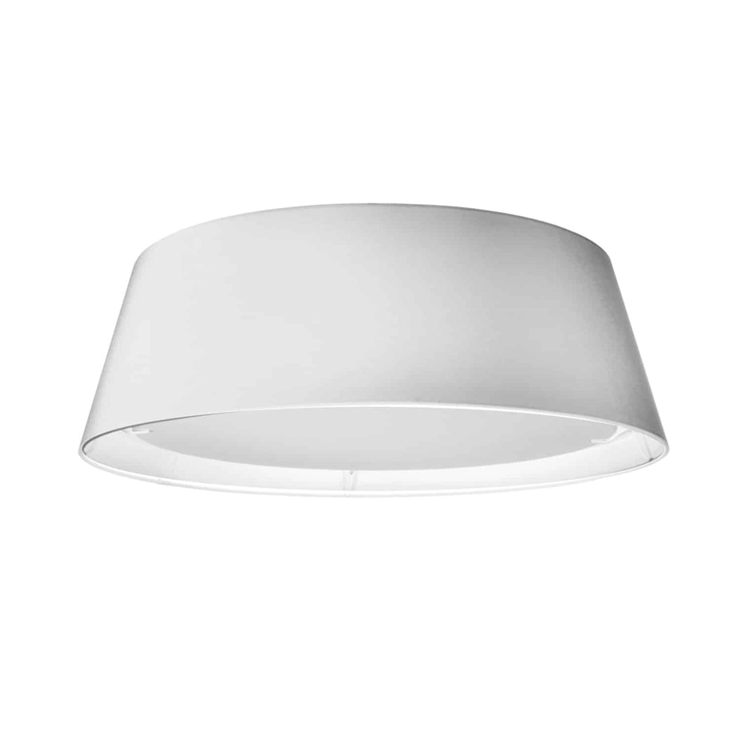 Dainolite TDLED-17FH-WH LED Flush Mount, Tapered Drum Shade, White